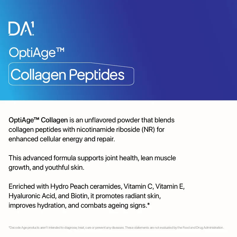 OptiAge™ Marine Collagen Peptide | 75g, 14 servings - Decode Age